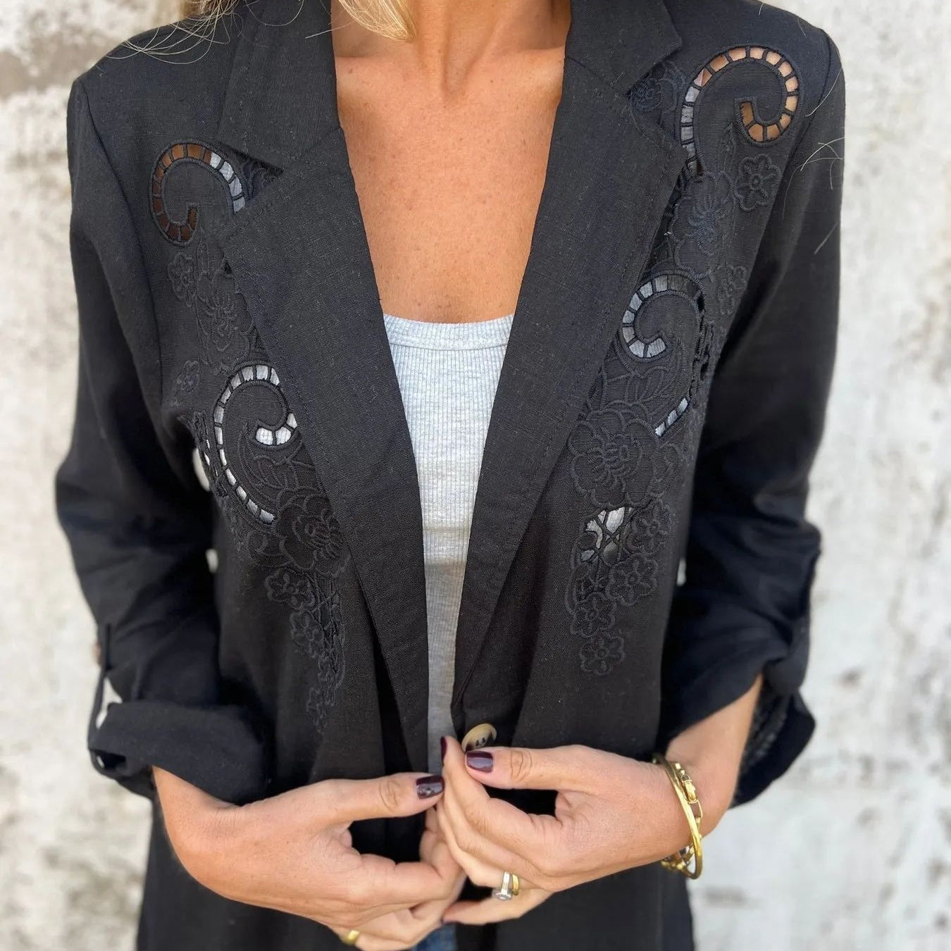 🌸Spring Specials💐 Women's Jacquard Lapel Collar Blazer Jacket
