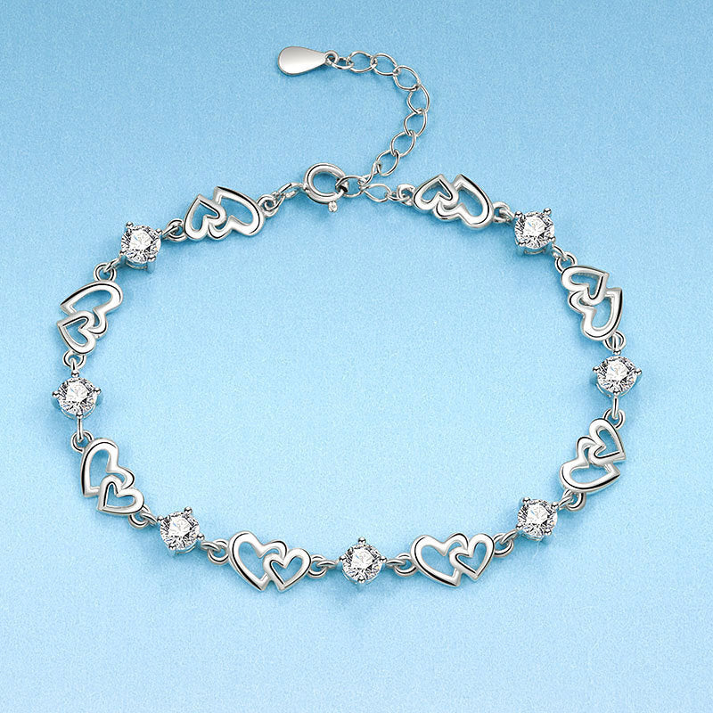 Women’s Elegant Heat-Link Zircon Bracelet