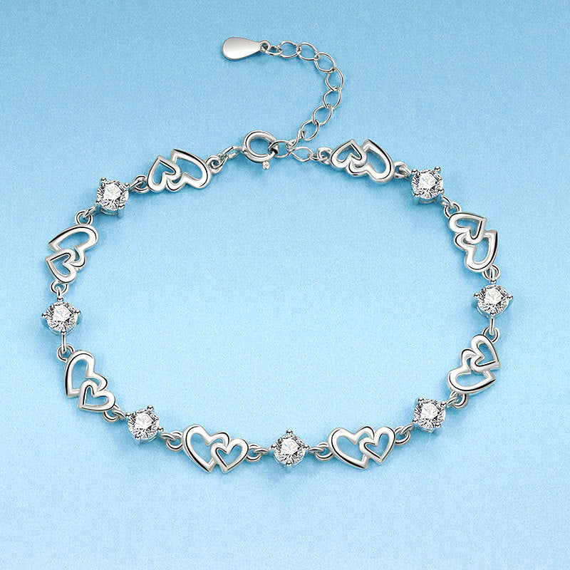 Women’s Elegant Heat-Link Zircon Bracelet