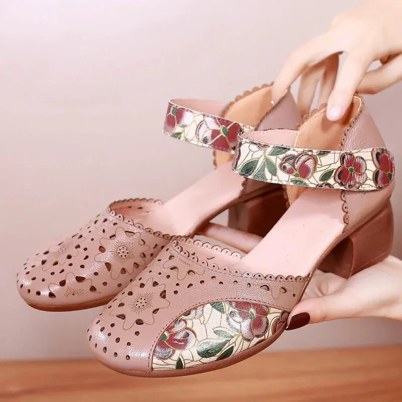 Women's Comfortable Vintage Toe Wrap Sandals