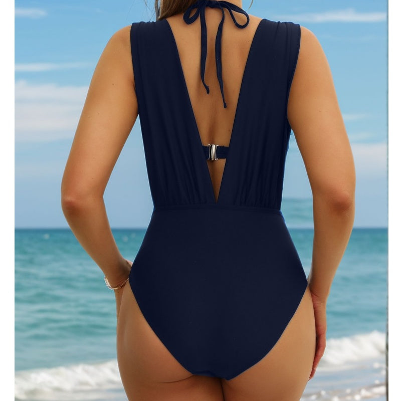 🏖️Last Day Special Sale 50% OFF🩱Summer Explosion Women's Tie Solid Color Swimsuit 2-PCS Set