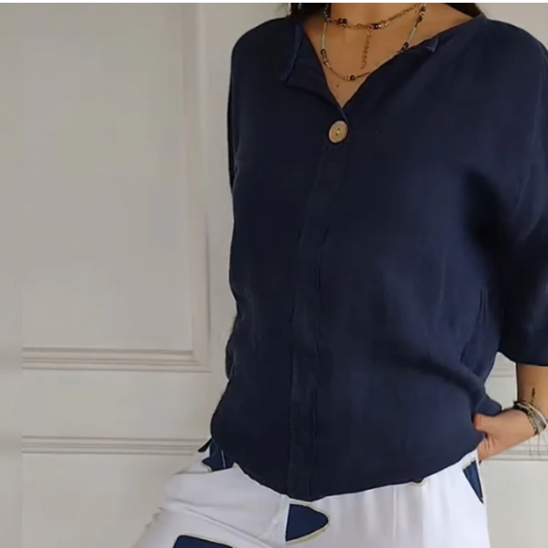Women's Crew Neck Tops & Printed Trousers Set
