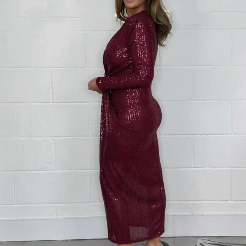 ✨Early Summer New✨Sexy Sequined Deep V-Neck Dress