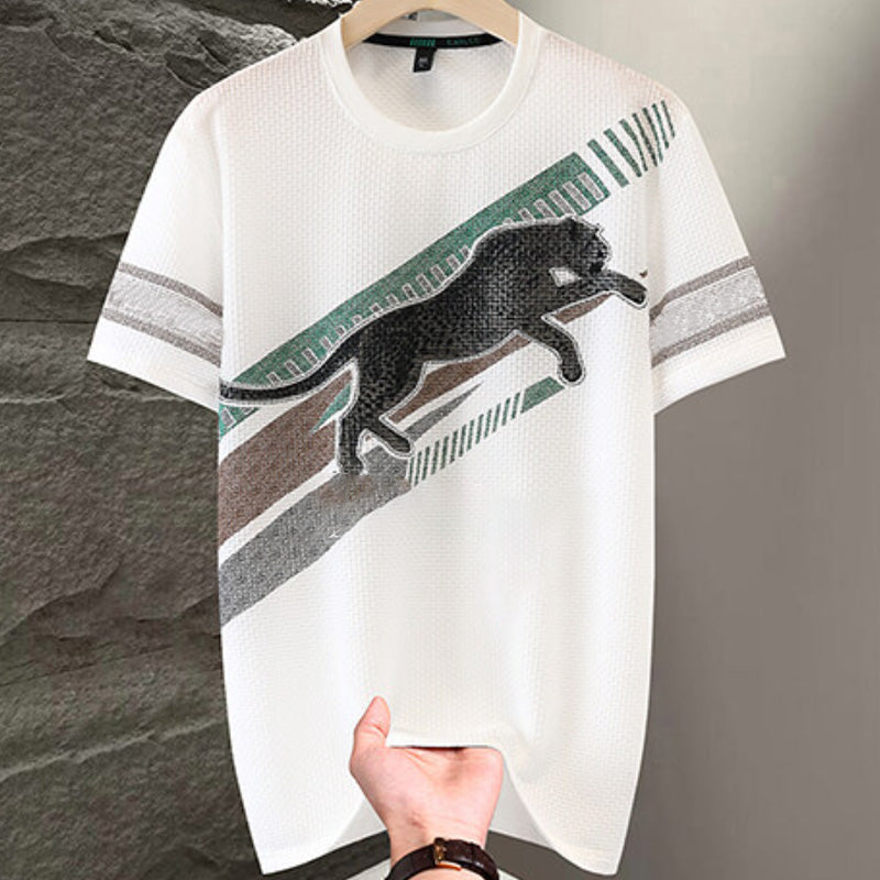 ⏳ Limited time 50% off! 💥Men's Printed Round Neck Short Sleeve T-shirt(The more you buy, the higher the discount)