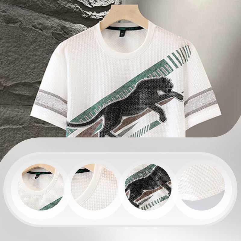 ⏳ Limited time 50% off! 💥Men's Printed Round Neck Short Sleeve T-shirt(The more you buy, the higher the discount)