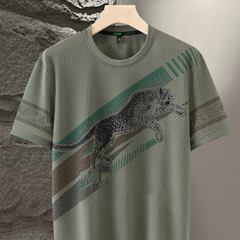 ⏳ Limited time 50% off! 💥Men's Printed Round Neck Short Sleeve T-shirt(The more you buy, the higher the discount)