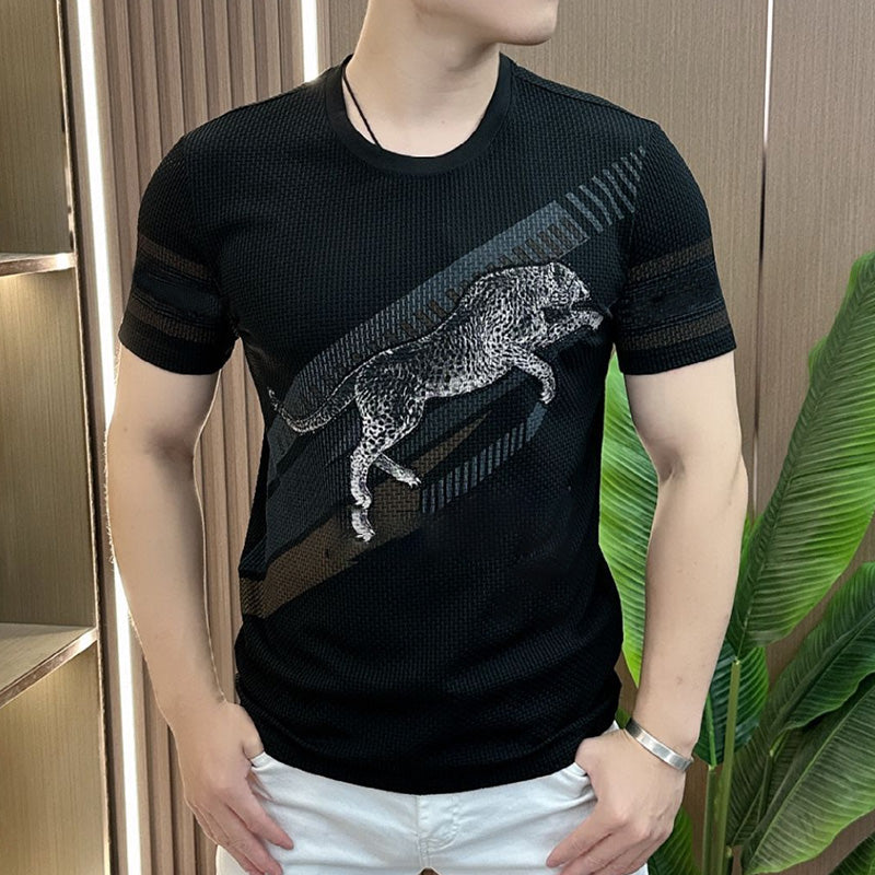 ⏳ Limited time 50% off! 💥Men's Printed Round Neck Short Sleeve T-shirt(The more you buy, the higher the discount)