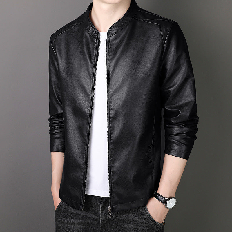 🎁Hot Sale 42%OFF🔥Men's Stand Collar Faux Leather Jacket