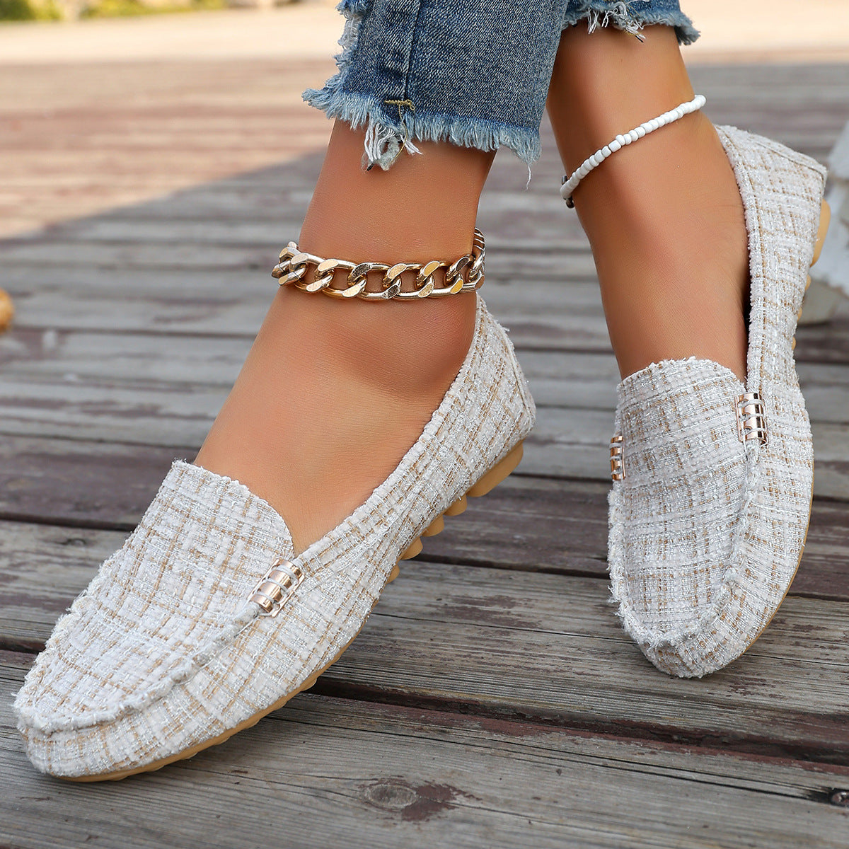 Women's Fashion Leopard Print Patchwork Loafers