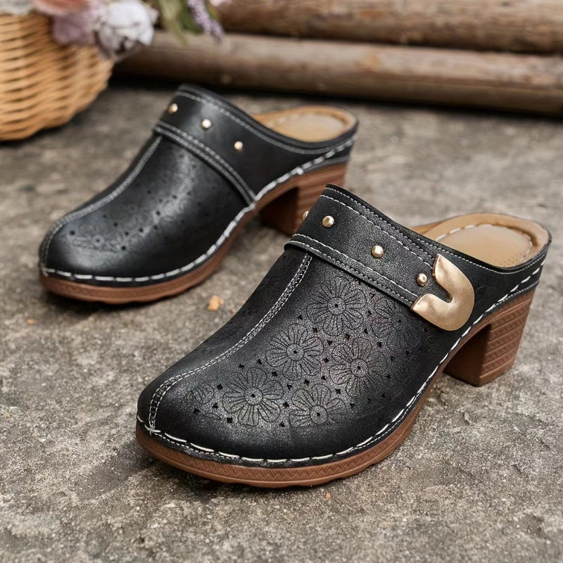 🔥HOT SALE 49% OFF💕Women's Slip-On Closed Toe Chunky Sandals