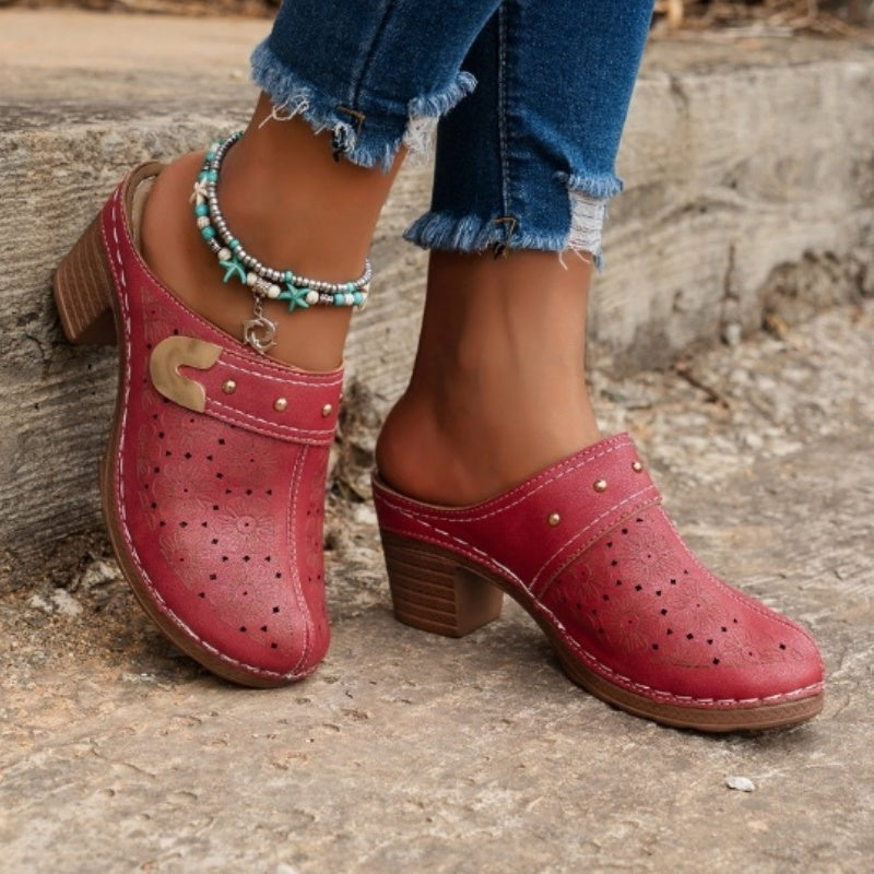 🔥HOT SALE 49% OFF💕Women's Slip-On Closed Toe Chunky Sandals