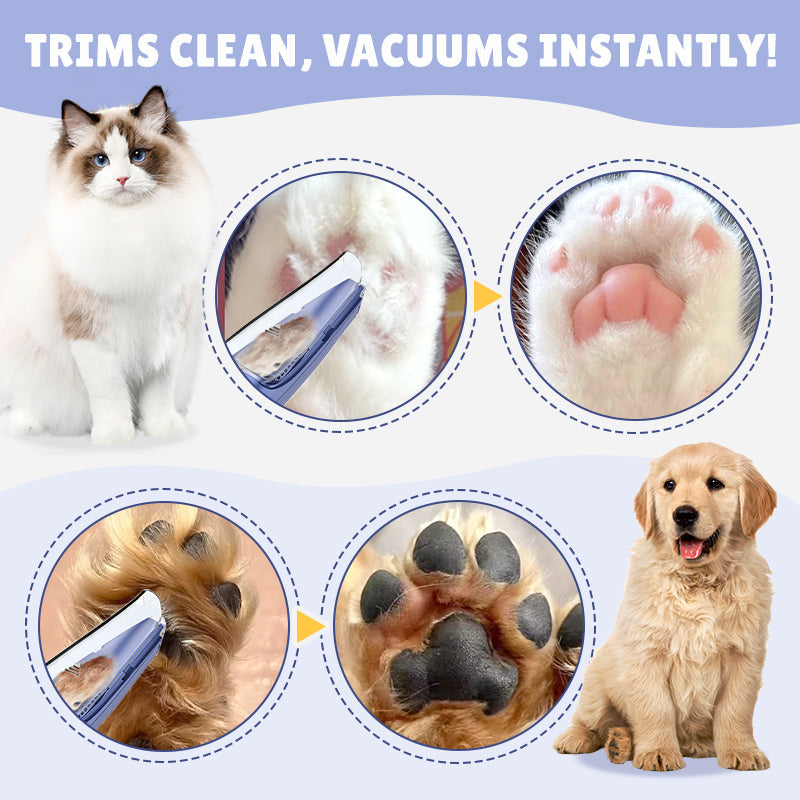 2-in-1 Pet Grooming Clipper with Vacuum