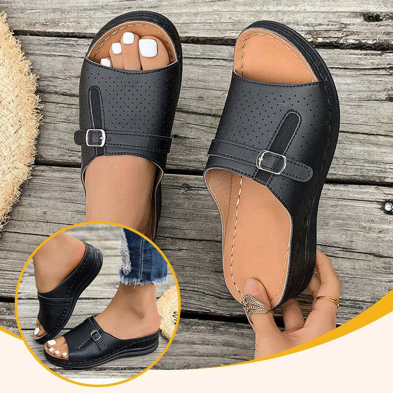 🔥Women's Comfortable Soft Sole Open Toe Slide Sandals