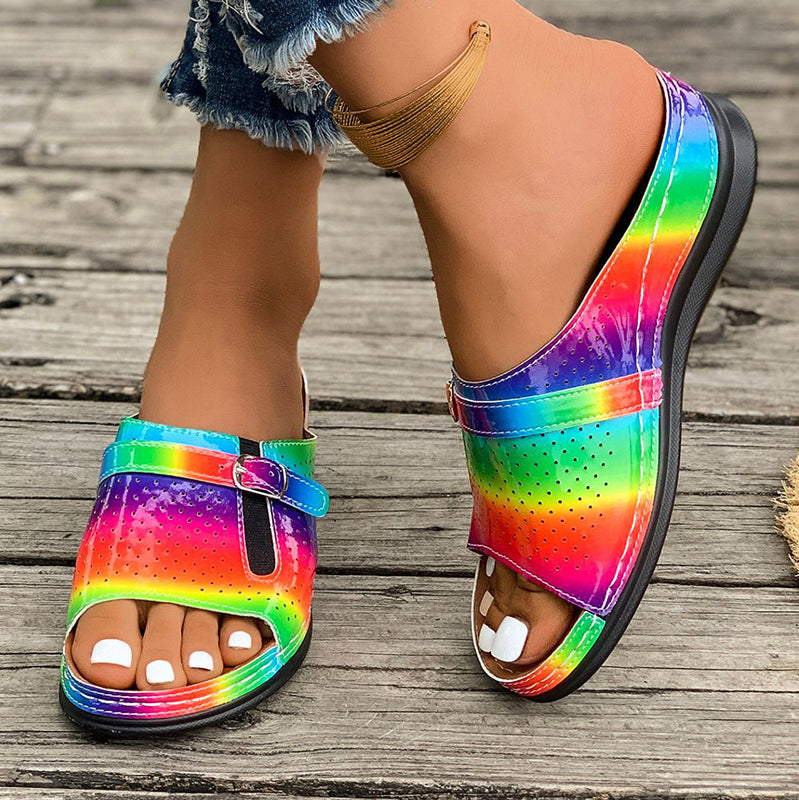 🔥Women's Comfortable Soft Sole Open Toe Slide Sandals