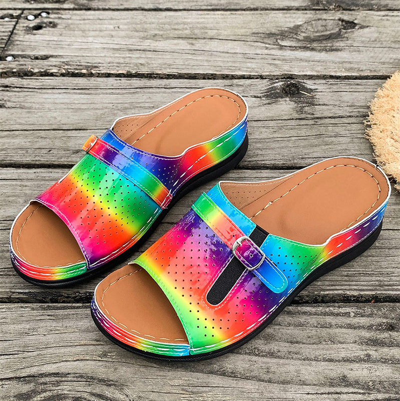 🔥Women's Comfortable Soft Sole Open Toe Slide Sandals