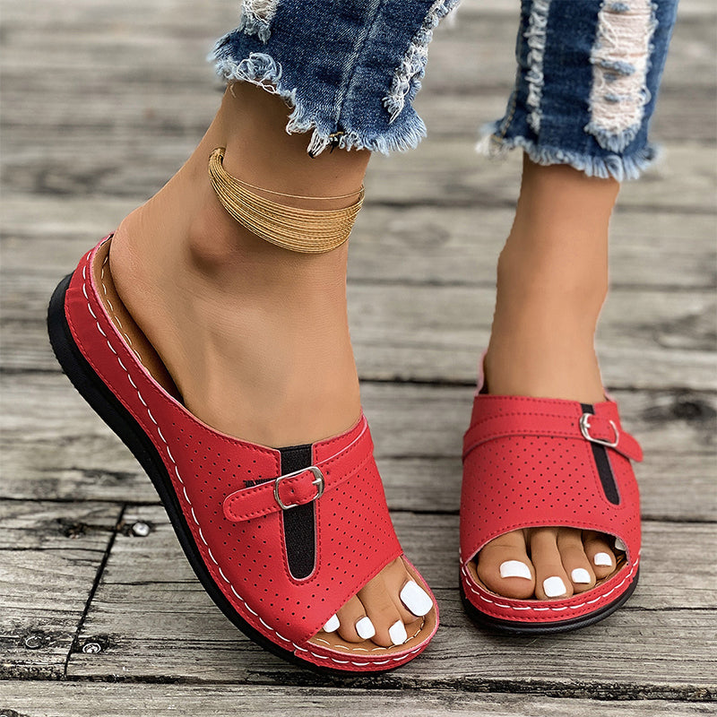 🔥Women's Comfortable Soft Sole Open Toe Slide Sandals