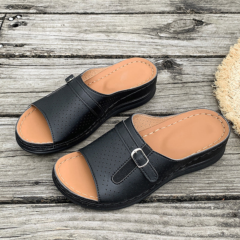 🔥Women's Comfortable Soft Sole Open Toe Slide Sandals
