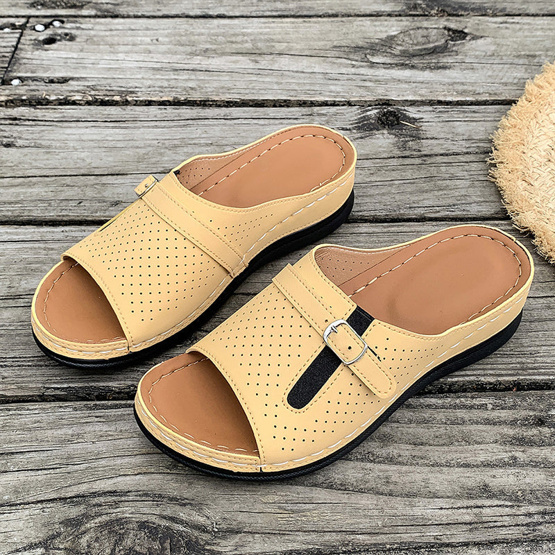 🔥Women's Comfortable Soft Sole Open Toe Slide Sandals