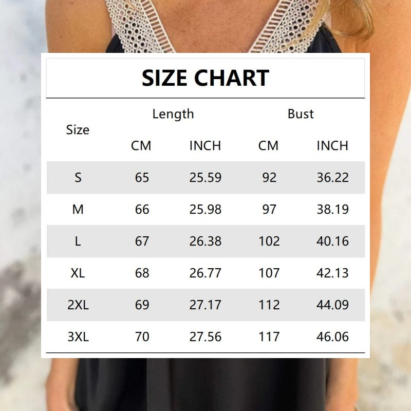 Women's Casual Solid Color Lace V-Neck Vest