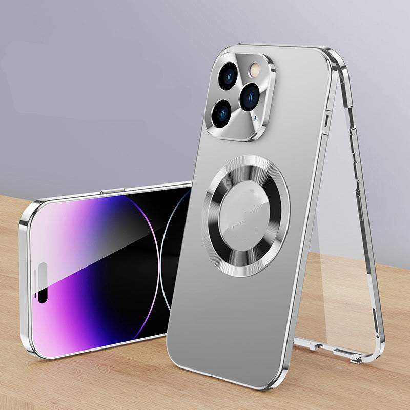 Double-sided Electroplated Glass Magnetic Phone Case