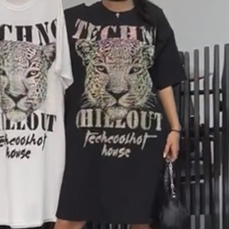 đSummer Specialsâ¨Womenâs Oversized Glitter T-Shirt Dress