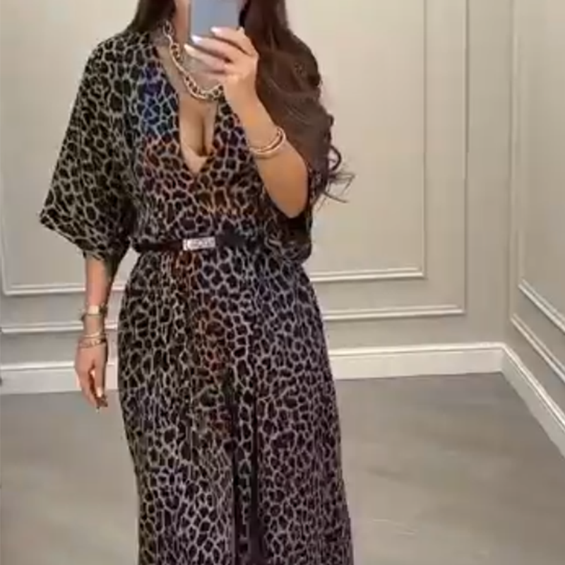 Leopard Print Sexy Fashion Jumpsuit
