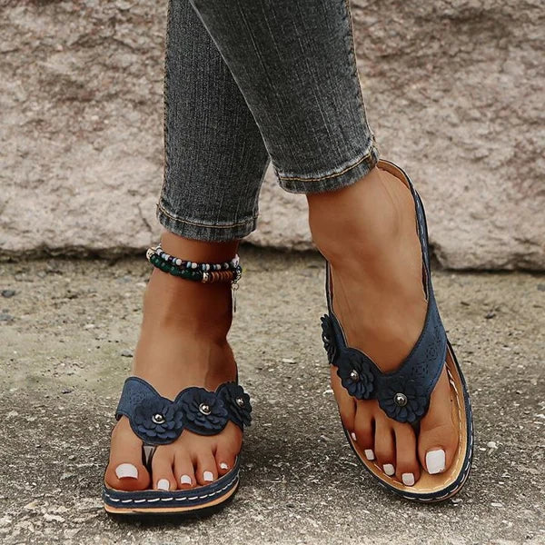 🎁Hot Sale 49% OFF⏳Comfort Wedge Floral Sandals