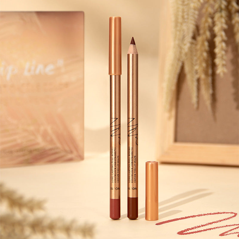 12-Color Smudge-Proof Lip Liner Pencil Set
