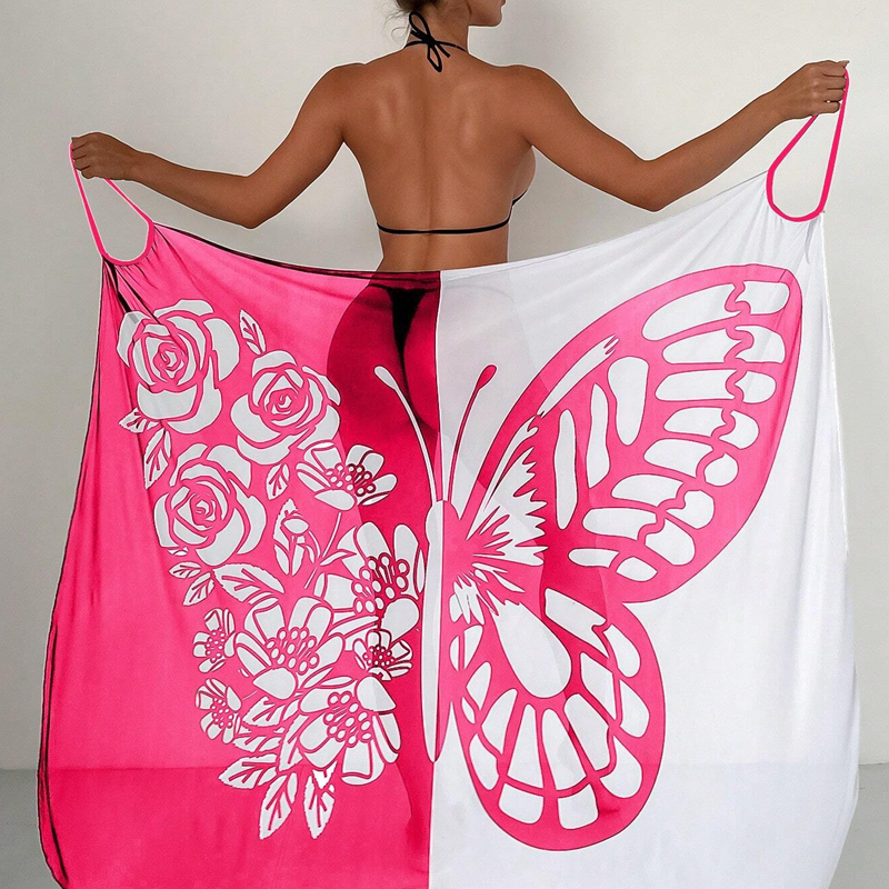 ⏰Last Day Hot Sale!!⌛Women's Butterfly Swimsuit Cover-Up & Dress