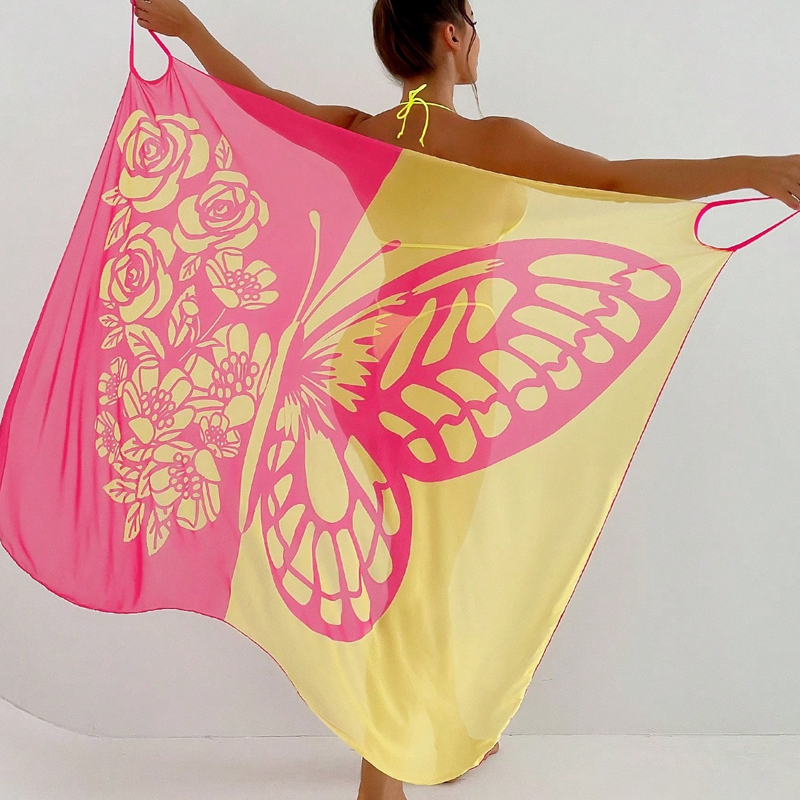 ⏰Last Day Hot Sale!!⌛Women's Butterfly Swimsuit Cover-Up & Dress