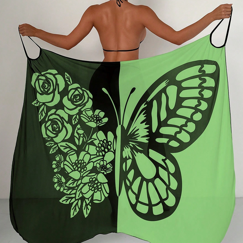 ⏰Last Day Hot Sale!!⌛Women's Butterfly Swimsuit Cover-Up & Dress