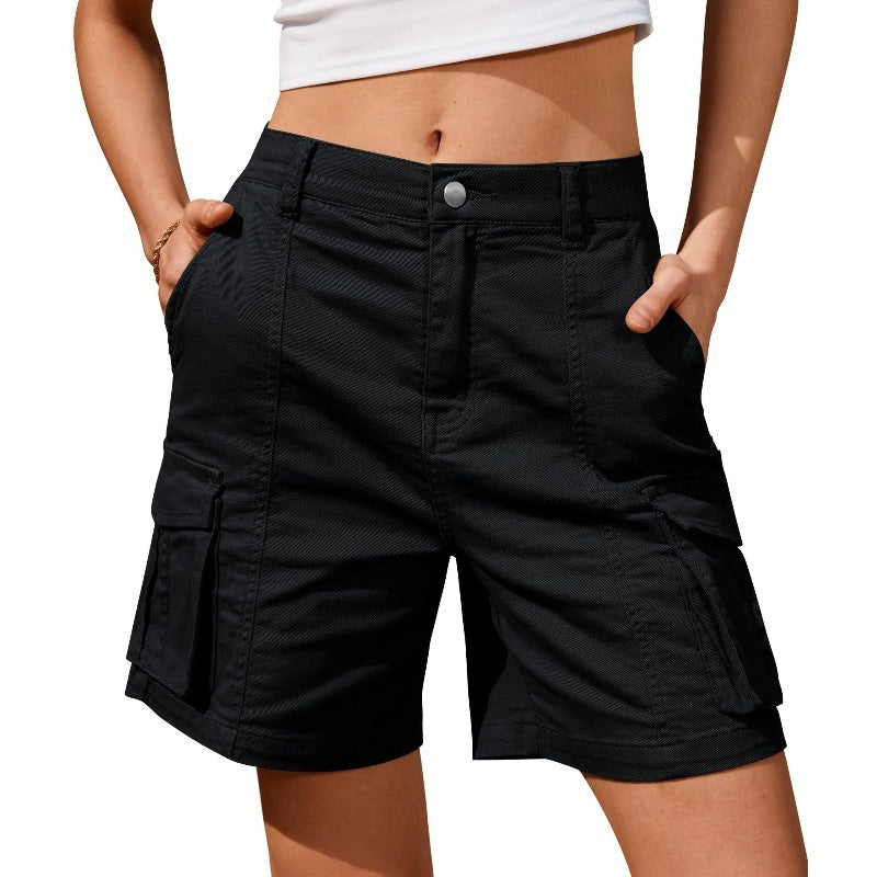 Women's Casual Solid Color Cargo Pants