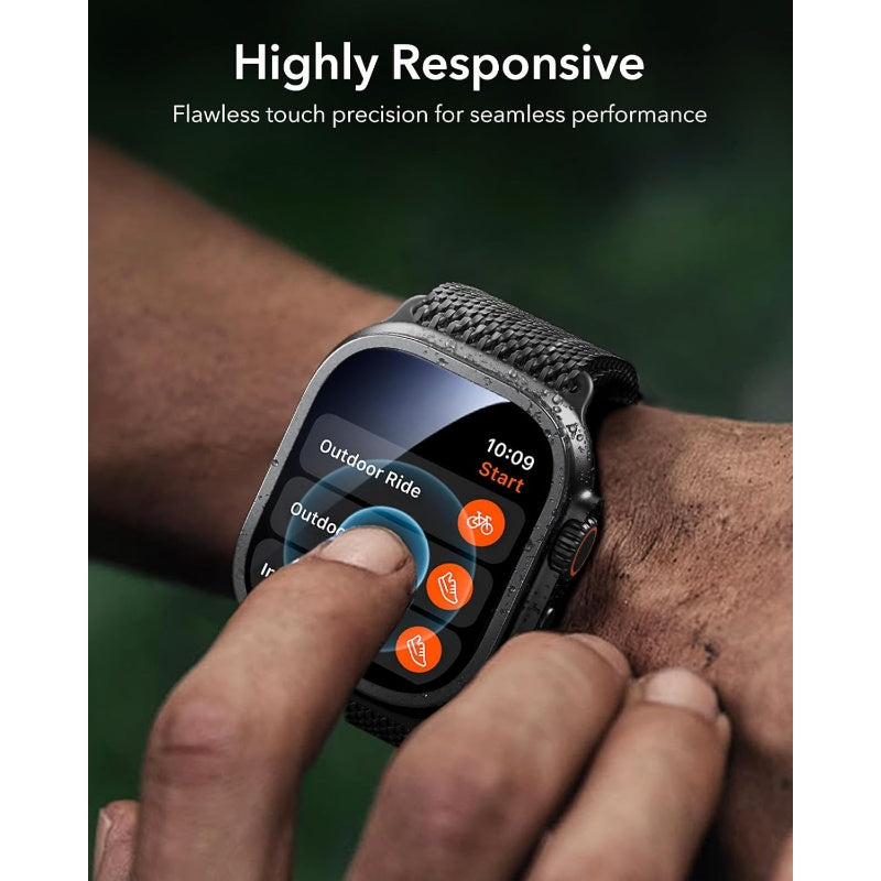 Anti-Spy Tempered Glass Case for Apple Watch