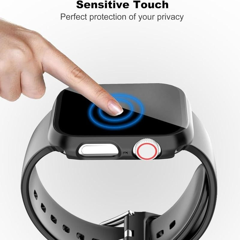 Anti-Spy Tempered Glass Case for Apple Watch