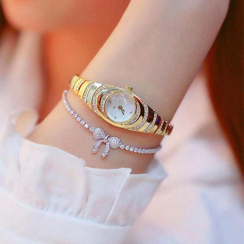 🎁✨😍 Free shipping for orders over $50💎Women’s Rhinestone Bracelet Watch⌚