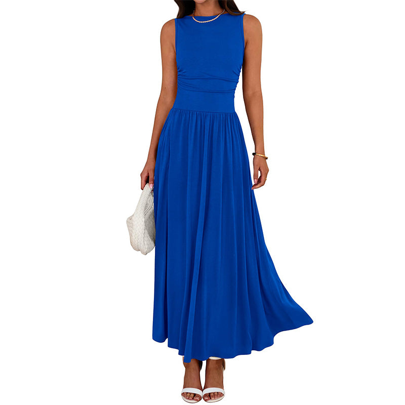 Women's Elegant Crew Neck Maxi Dress👗
