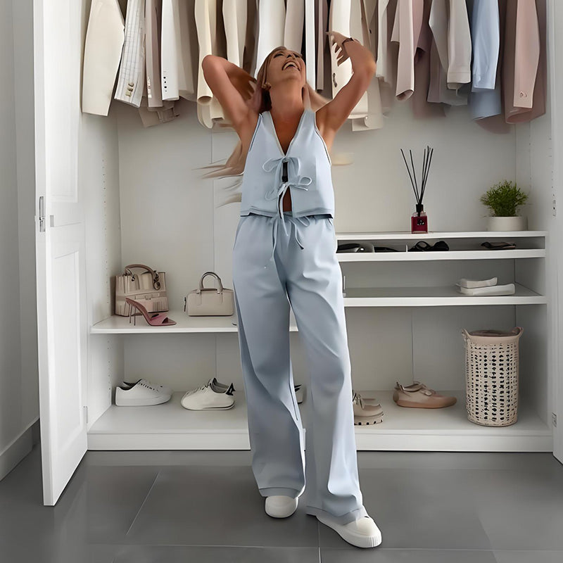 ⏳Time-limited Special⏰Fashion V-Neck Vest & Pants Set