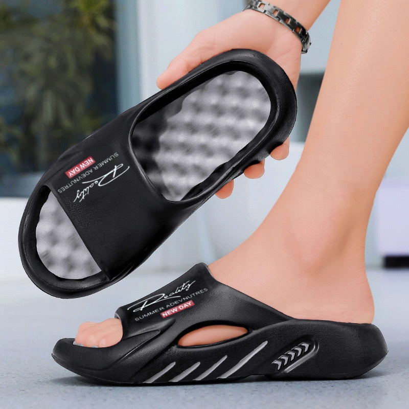 Non-Slip Thick Sole Cloud Slides for Men