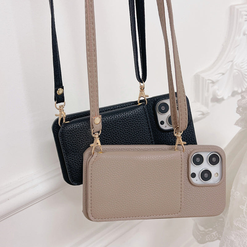 Practical Strap-Equipped Wallet Phone Case