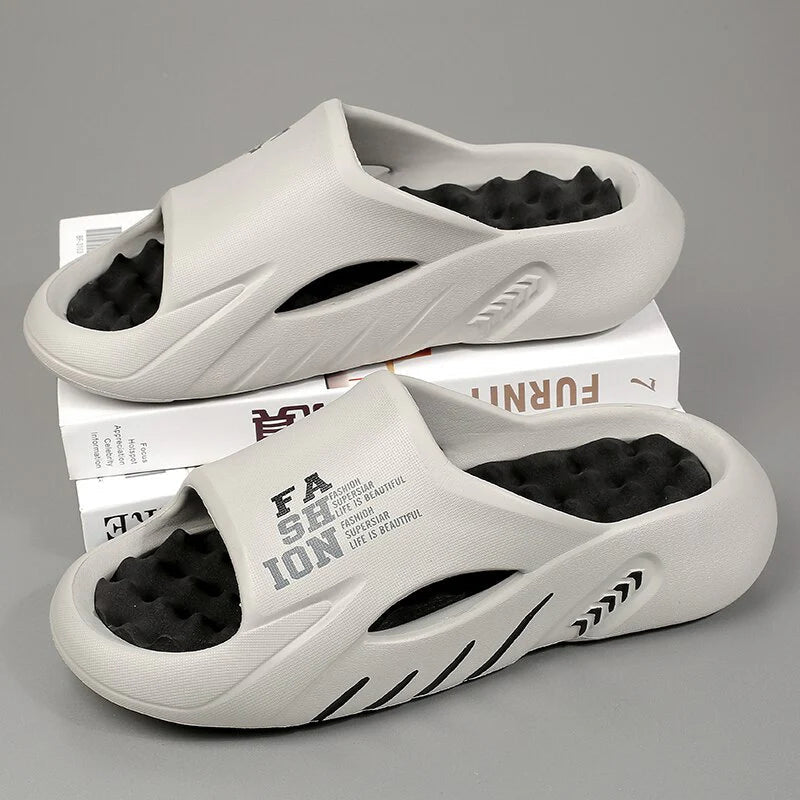 Stylish Outdoor Arch Support Massage Slippers
