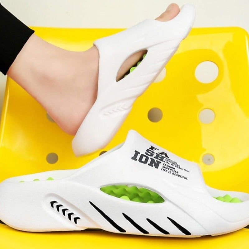 Stylish Outdoor Arch Support Massage Slippers