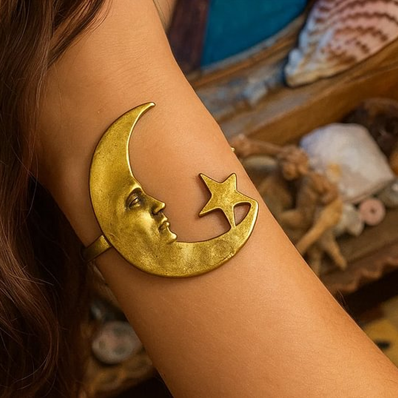 🎉Limited Sale🎉Trendy Moon Star & Spiral Bracelet