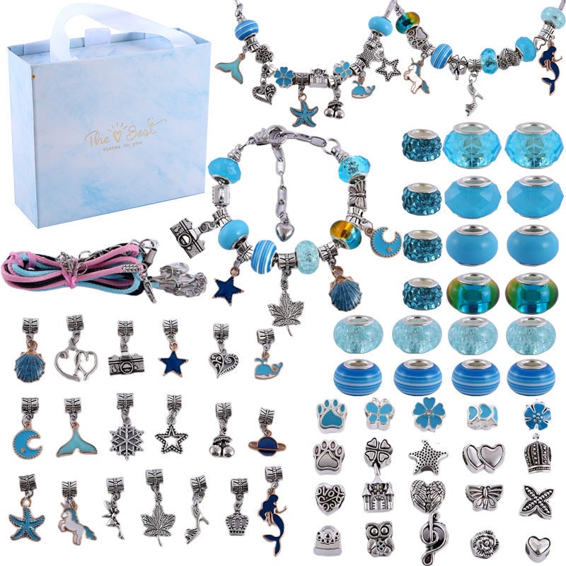 🎁Best Christmas Gift For Girls 50% OFF💖🔥Girls Charm Bracelet Making Kit✨