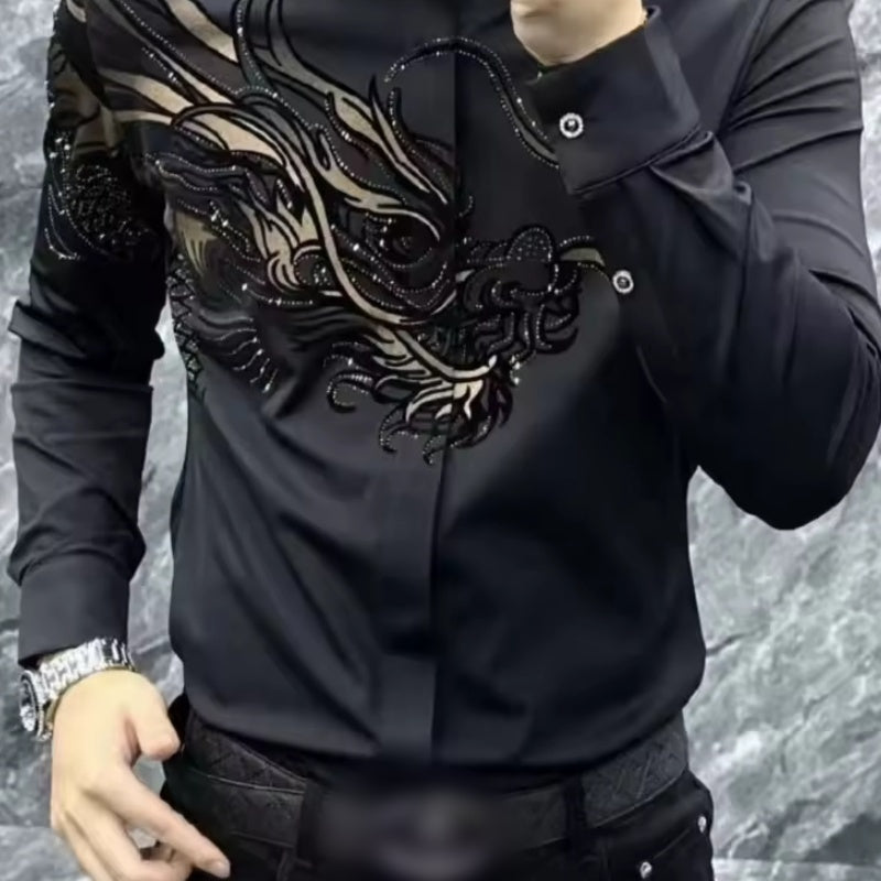 Men's Slim Fit Stylish Printed Shirt