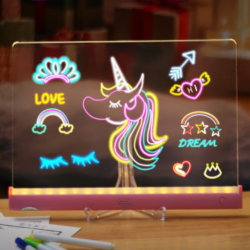 Children's Light-Up Drawing Board DIY Set