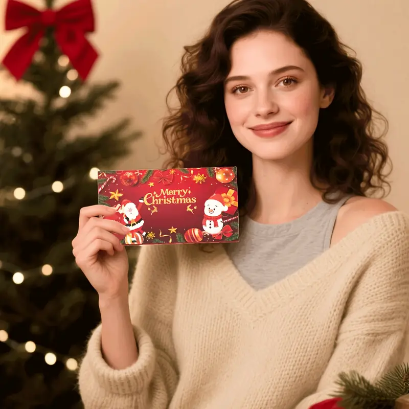🎁🎄Christmas Sale - BUY 2 GET 1 FREE⭐Christmas Cash Envelope with Money Clip