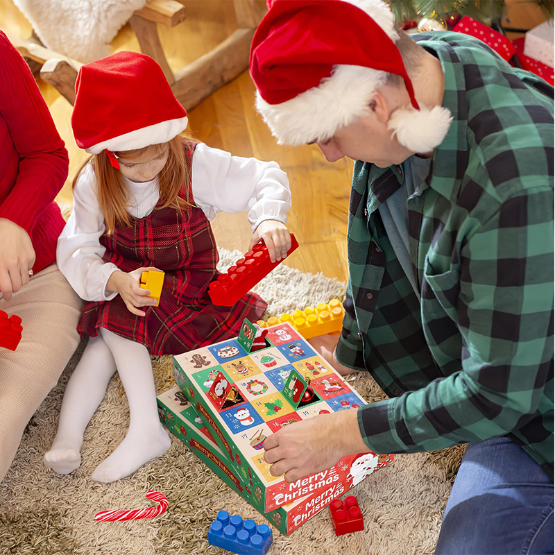 DIY Christmas Advent Calendar Boxes 5 PCS Set