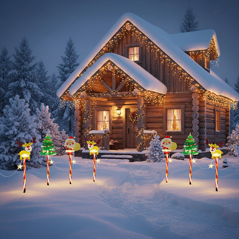 ๐๐6-Pack Solar Christmas Decorative Lights