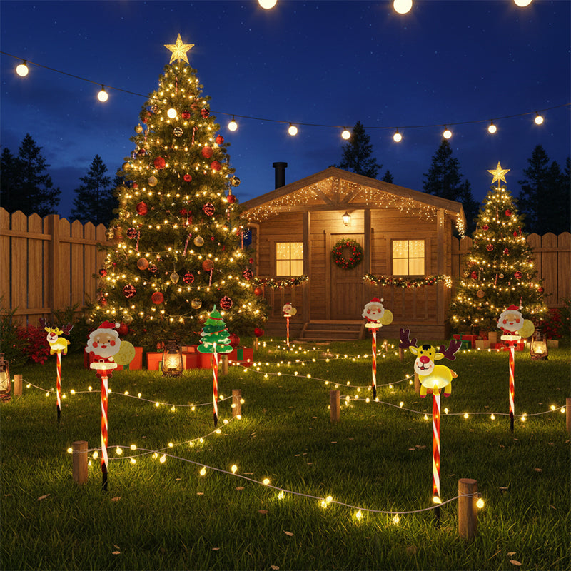 ๐๐6-Pack Solar Christmas Decorative Lights