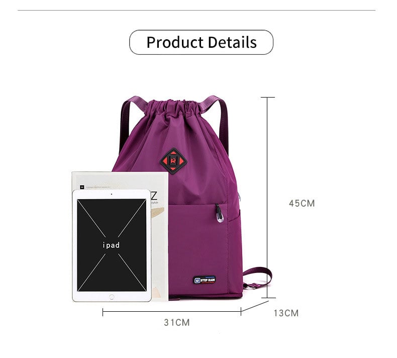 New Large Capacity Foldable Drawstring Sports Backpack